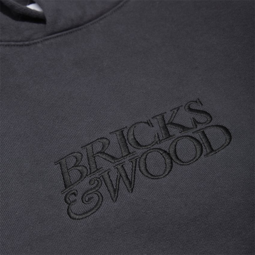 Bricks & Wood Sweatshirts LOGO HOODIE MIDNIGHT NAVY